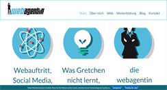 Desktop Screenshot of diewebagentin.de