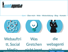 Tablet Screenshot of diewebagentin.de